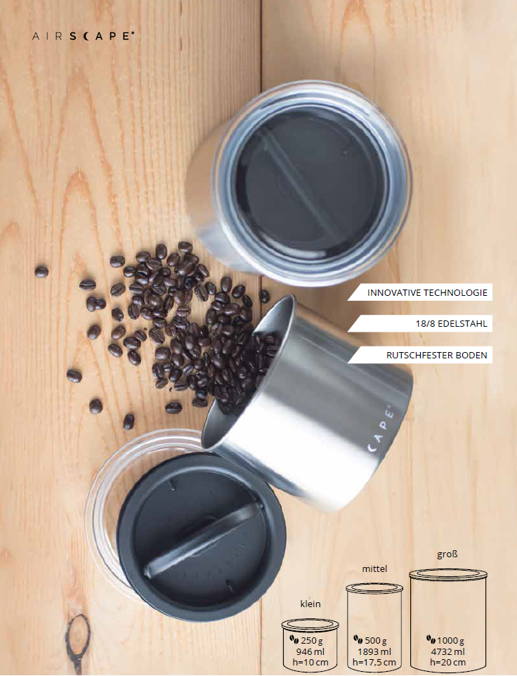 Airscape® Edelstahl-Aromabehälter